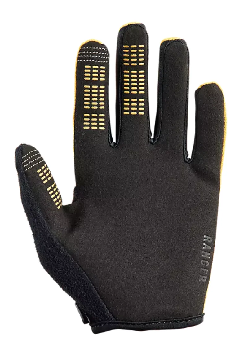 Fox Racing Youth Ranger Full Finger Gloves in Daffodil Yellow-1